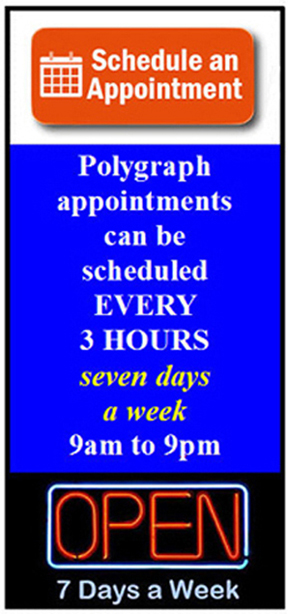 San Bernardino polygraph appointment